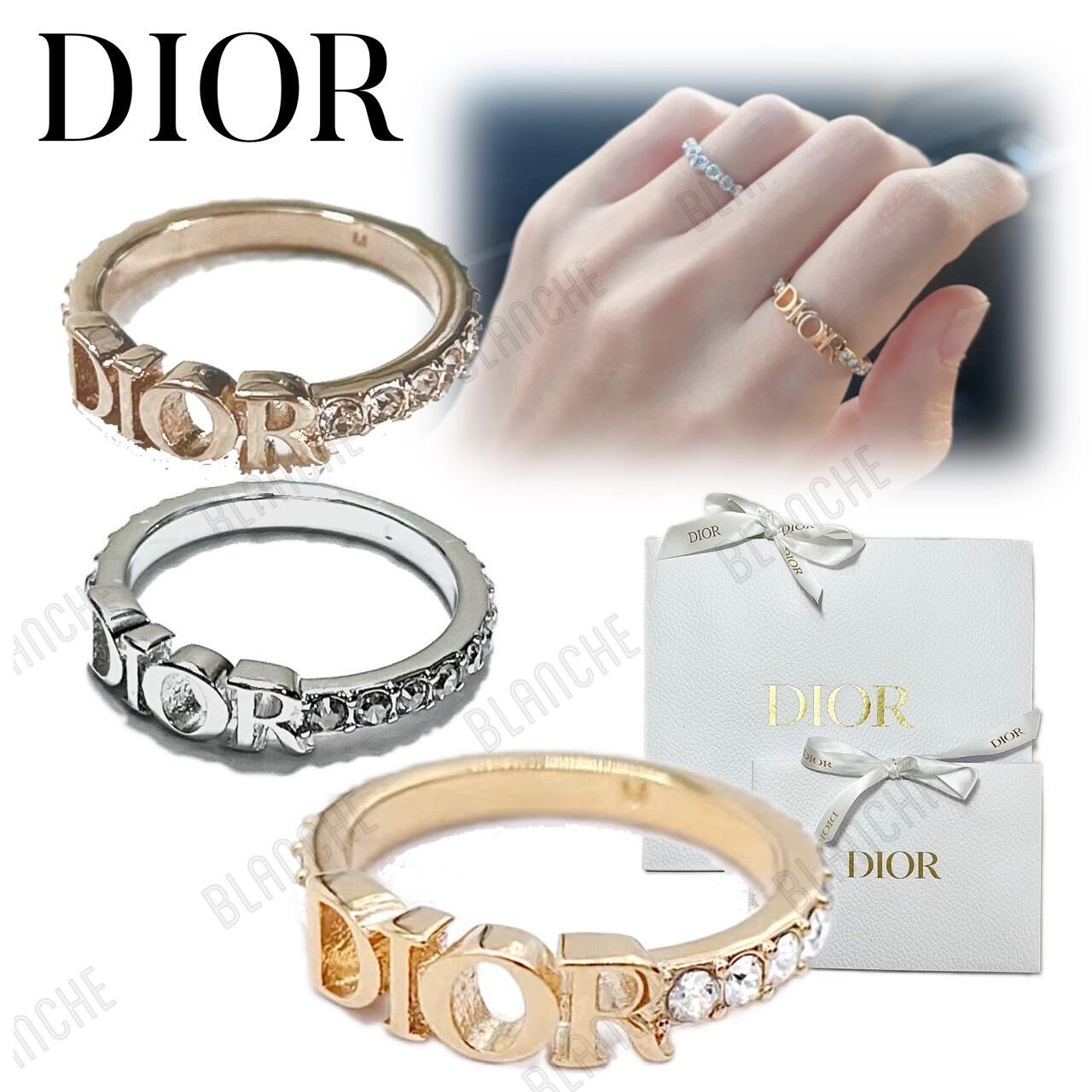 国内即発【DIOR】DIO(R)EVOLUTION リング メタル & クリスタル